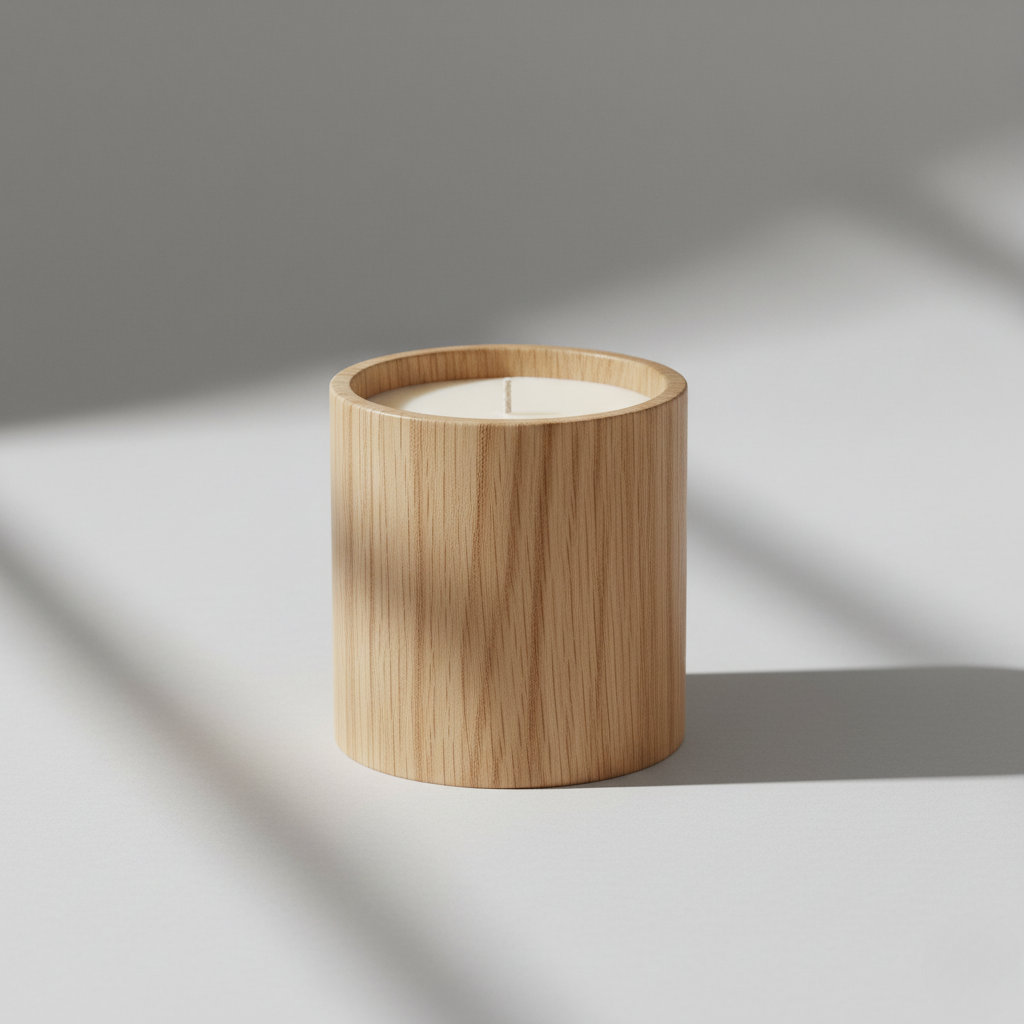 Candela Profumata in Contenitore di Quercia