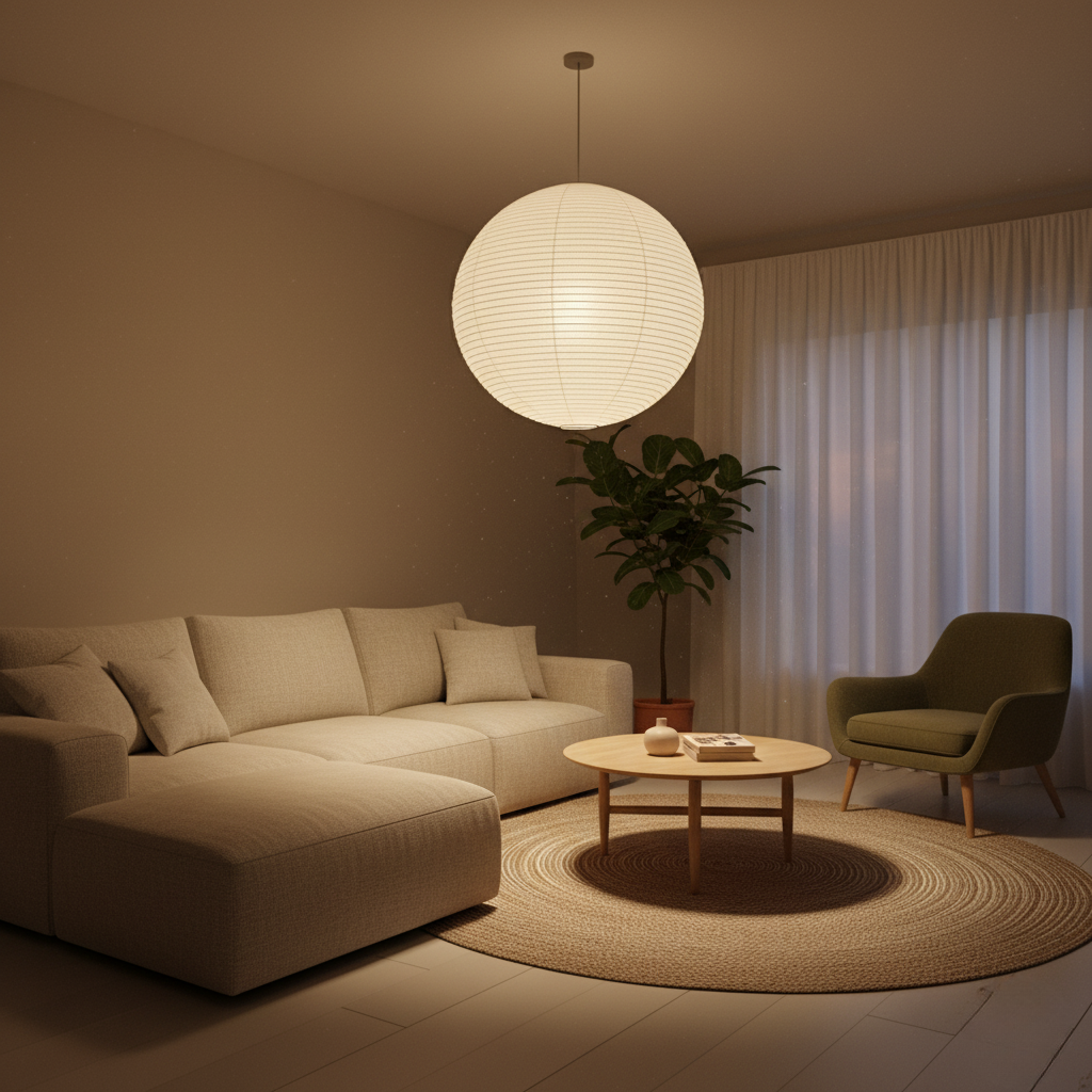 Lampada a Sospensione Lanterna di Carta