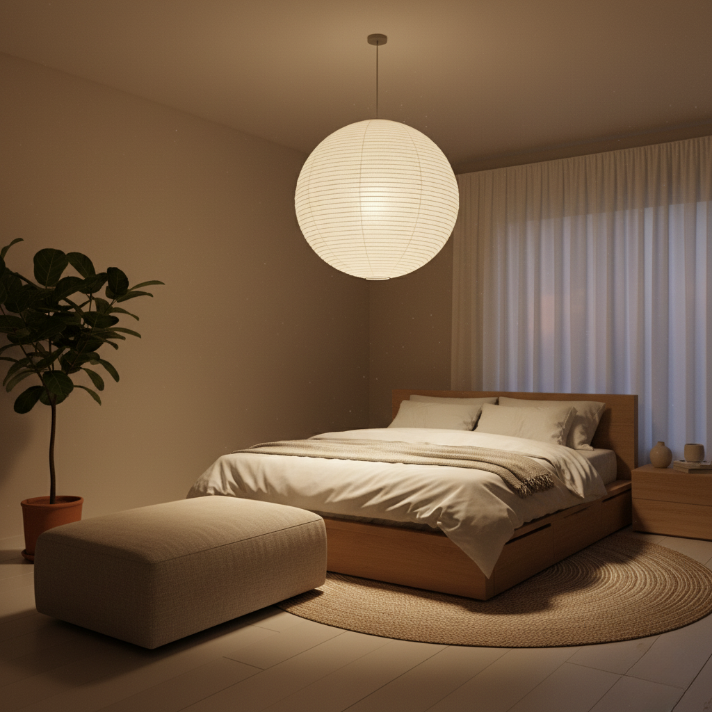 Lampada a Sospensione Lanterna di Carta